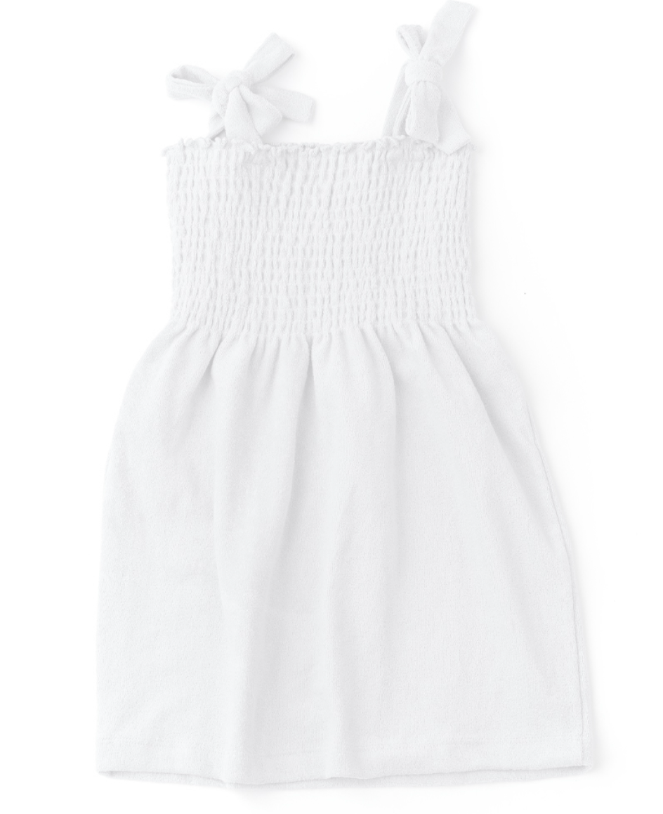 Shade Critters Terry Dress - White