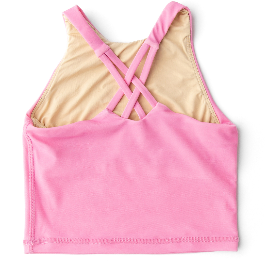 Shade Critters Girls Active Tank Top-Hot Pink