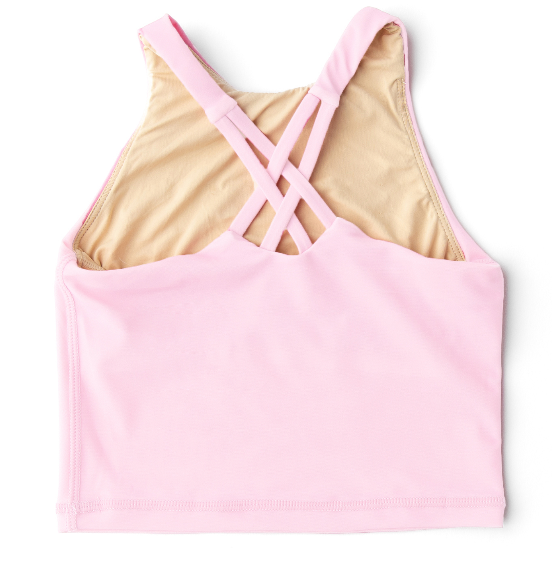 Shade Critters Girls Active Tank Top-Light Pink