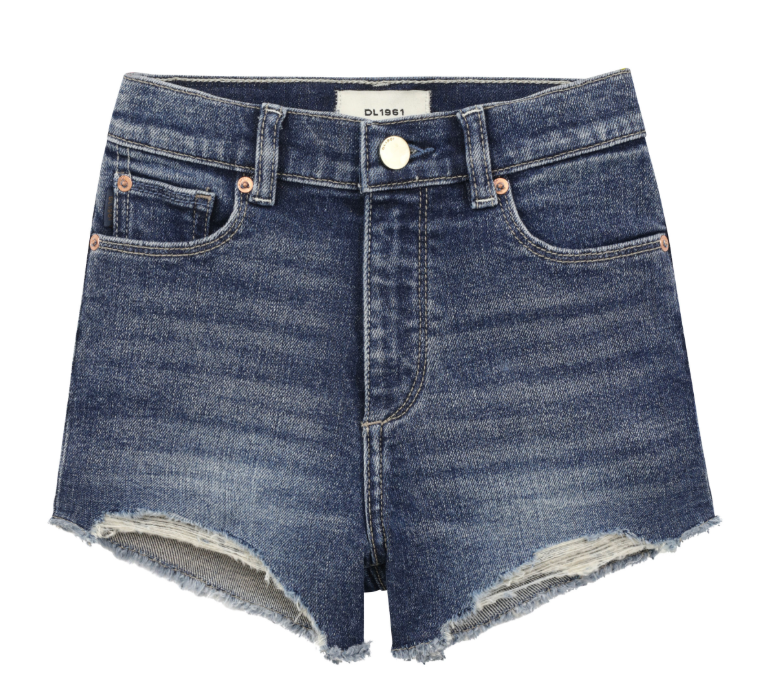 DL1961 Denim Lucy High Rise Cut Off Shorts- Palmwood