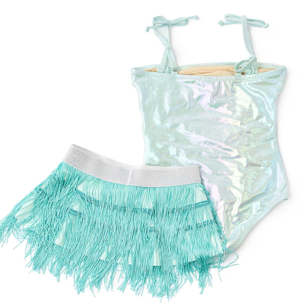 Shade Critters 1pc Swimsuit & Fringe Skirt - Mint Ombre