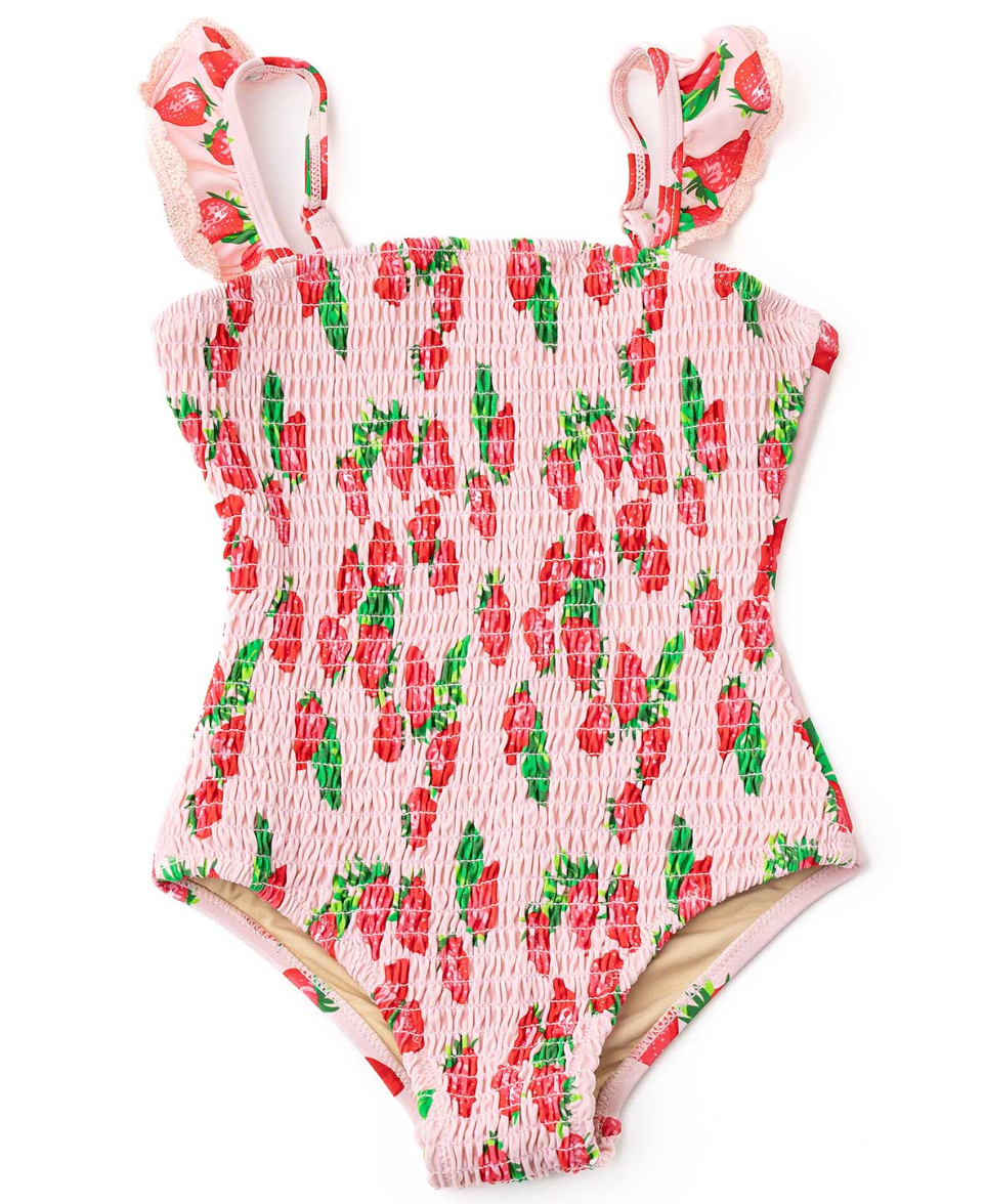 Shade Critters Smocked Strawberry Bliss One Piece Swimsuit