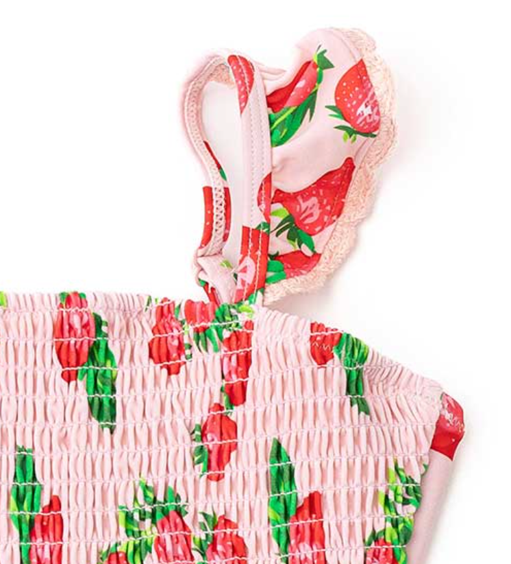 Shade Critters Smocked Strawberry Bliss One Piece Swimsuit