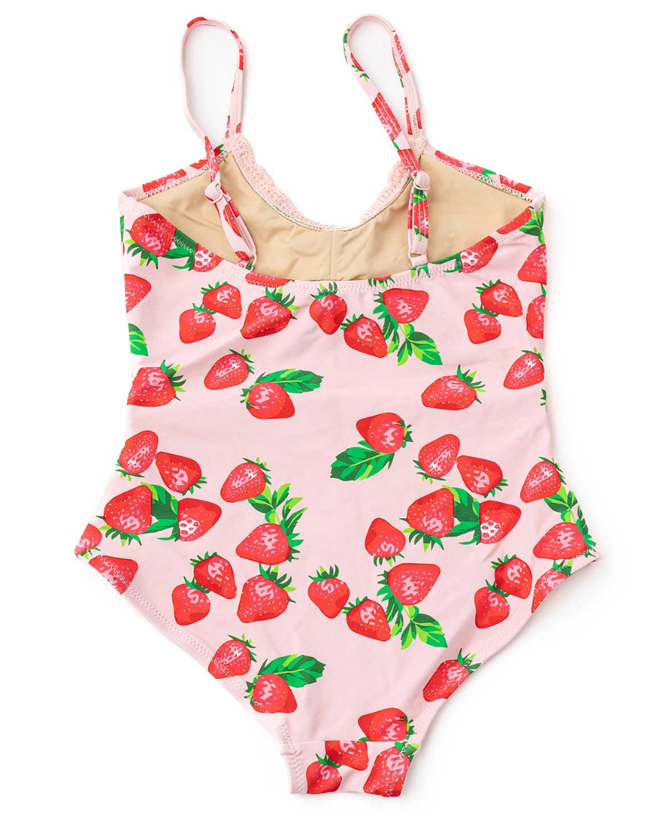 Shade Critters Strawberry Bliss Crochet Trim Monokini
