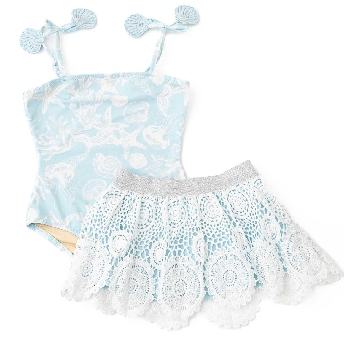 Shade Critters One Piece Swimsuit & Skirt Set - Snorkel.Splash