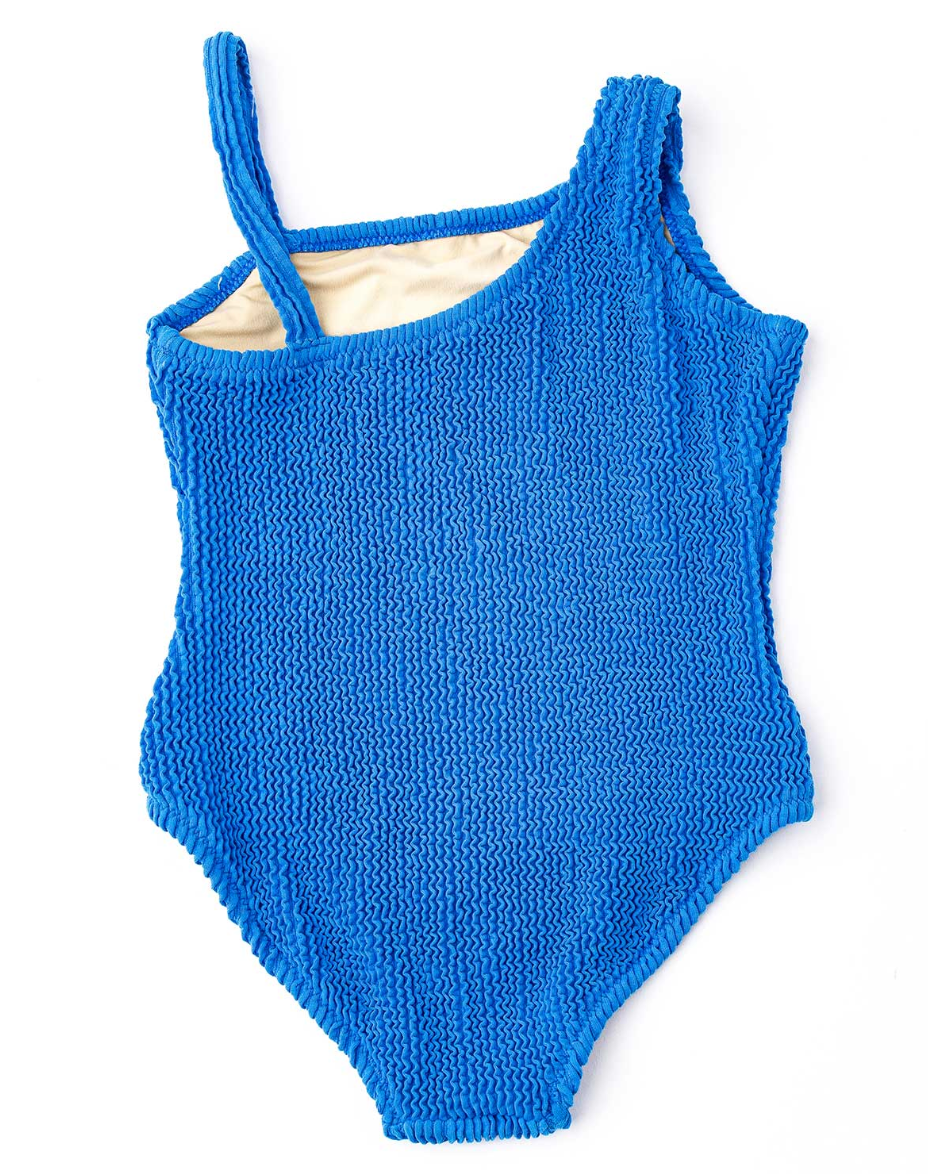 Shade Critters Cobalt Blue Crinkle One Shoulder One Piece