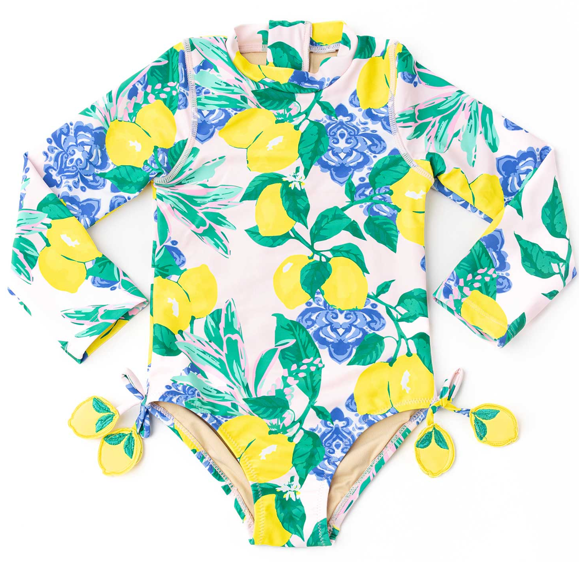 Shade Critters Santorini Citrus One Piece Long Sleeve Rashguard