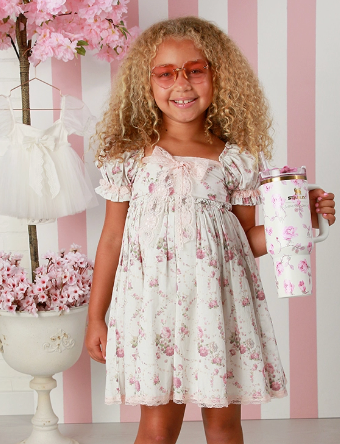 ¡Oh! ¡La, la! Vestido Dyanna azul cielo de alta costura