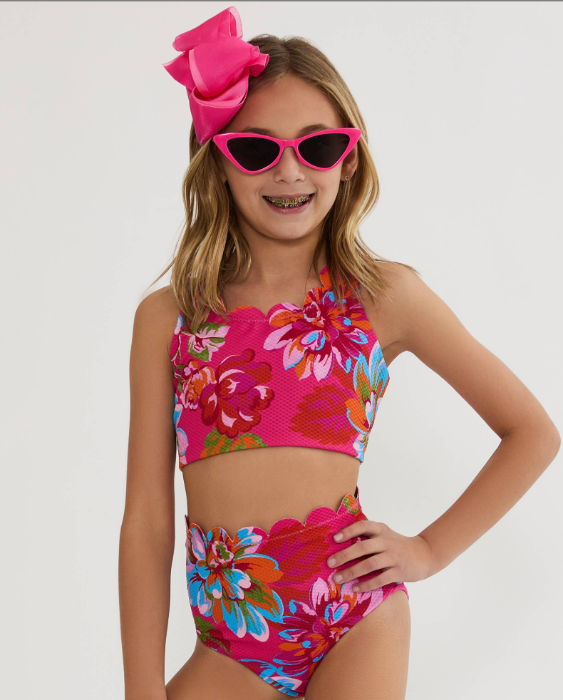 Beach Riot Kids Little Madison & Bea  2pc Swimsuit - Sugar Bloom