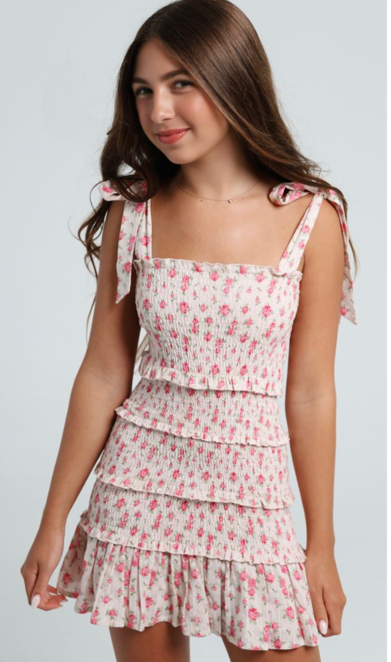 Summer Loving Reine Dress- Petite Rose