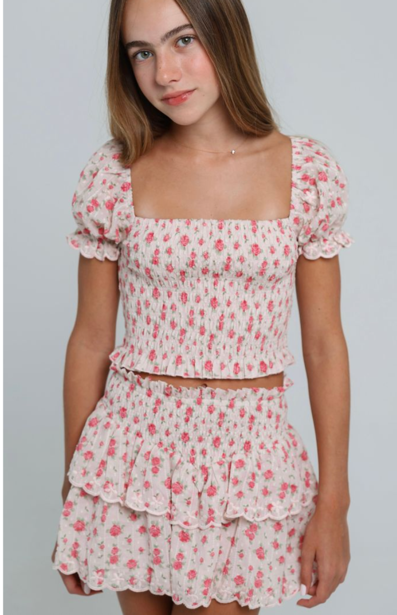 Summer Loving Eden Top- Petite Rose
