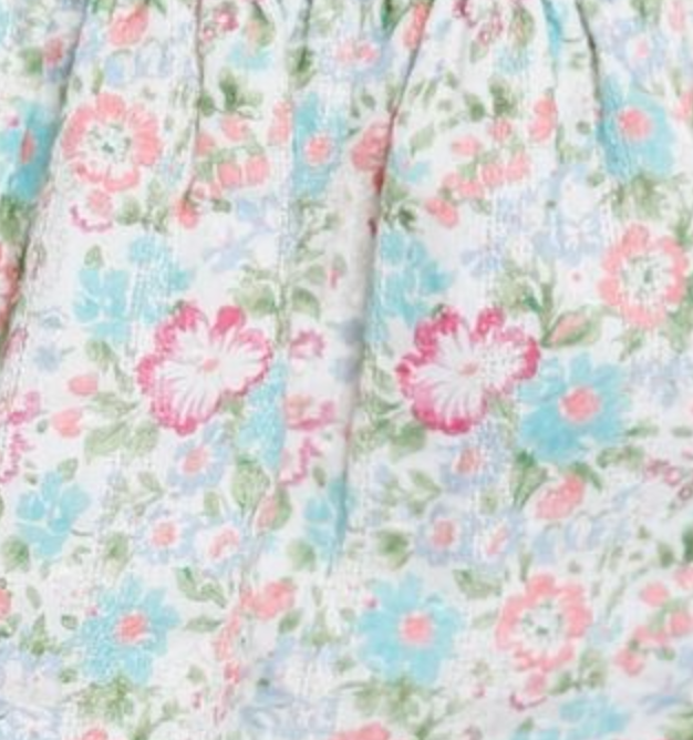 Summer Loving Gigi Skirt- Blue Rosette