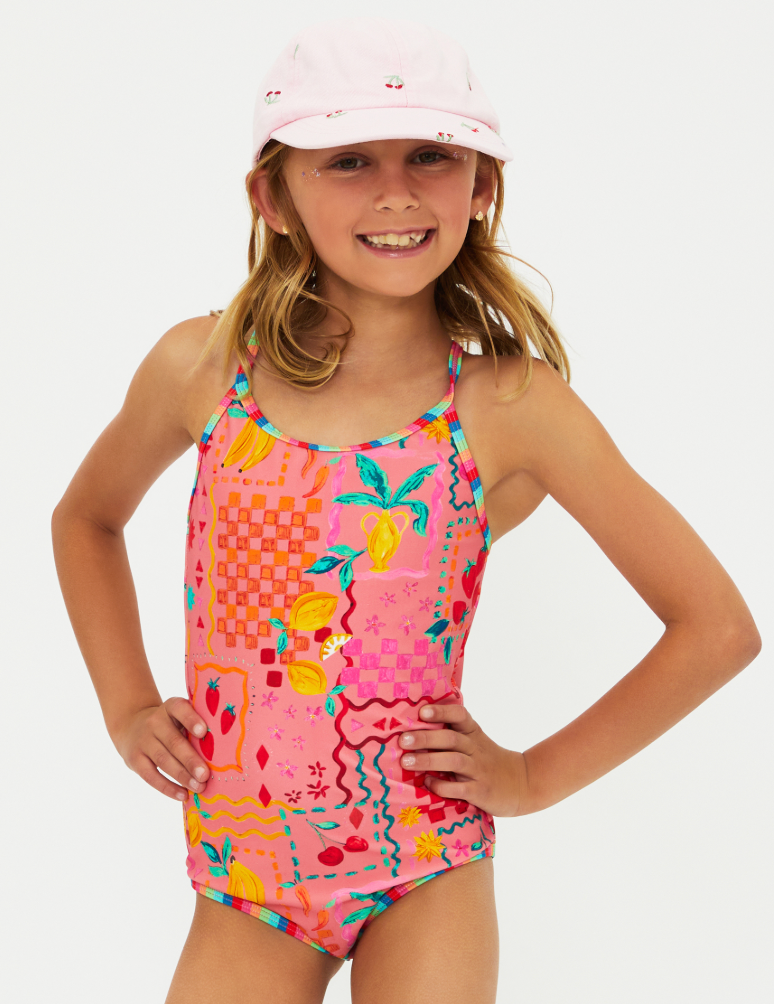 Beach Riot Kids Little Julia 1pc Swimsuit - Passion Fruit