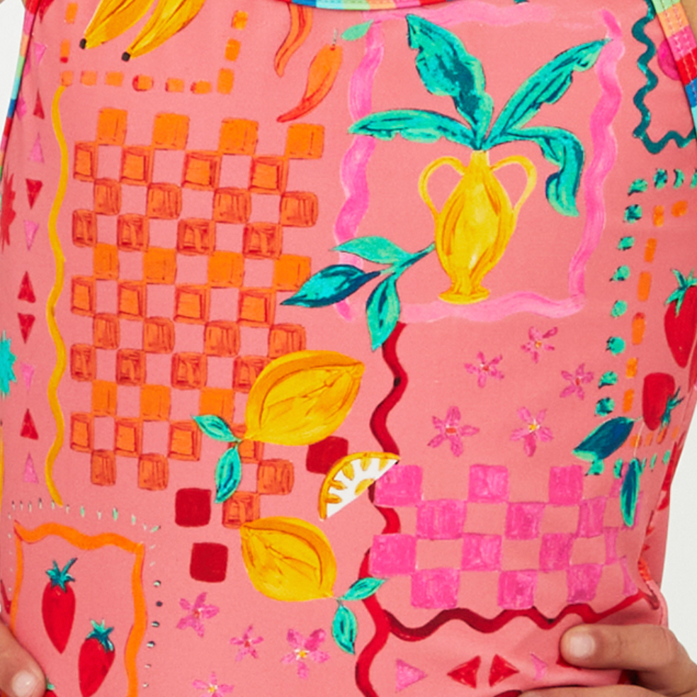 Beach Riot Kids Little Julia 1pc Swimsuit - Passion Fruit