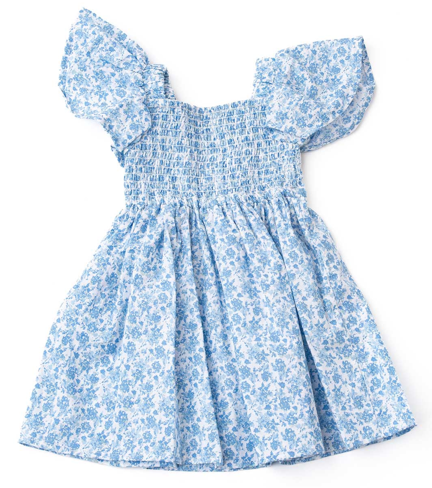 Shade Critters Smocked Dress - Coastal Garden