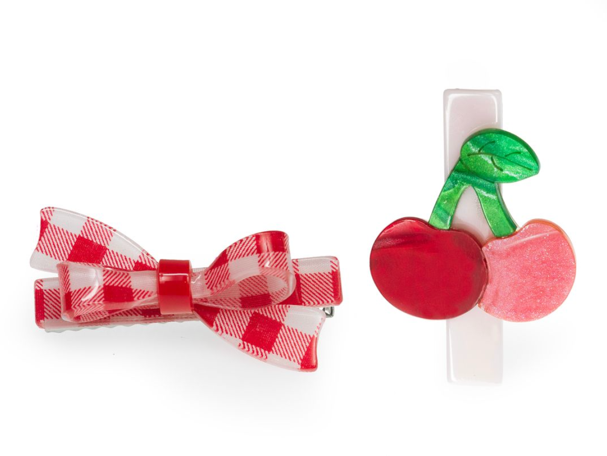 Diadema con corazones perlados, rojos y rosados, lirios y rosas