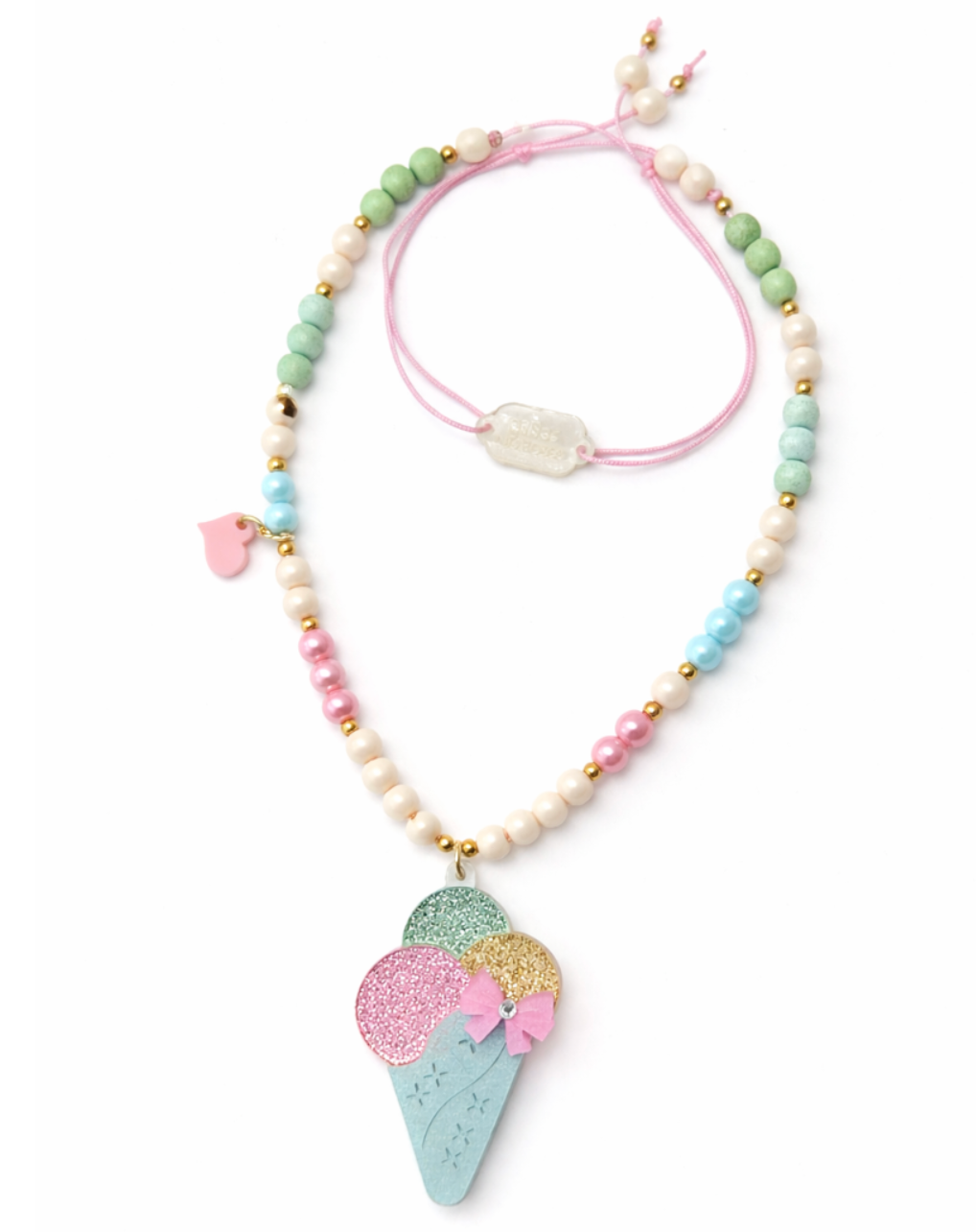 Diadema con corazones perlados, rojos y rosados, lirios y rosas