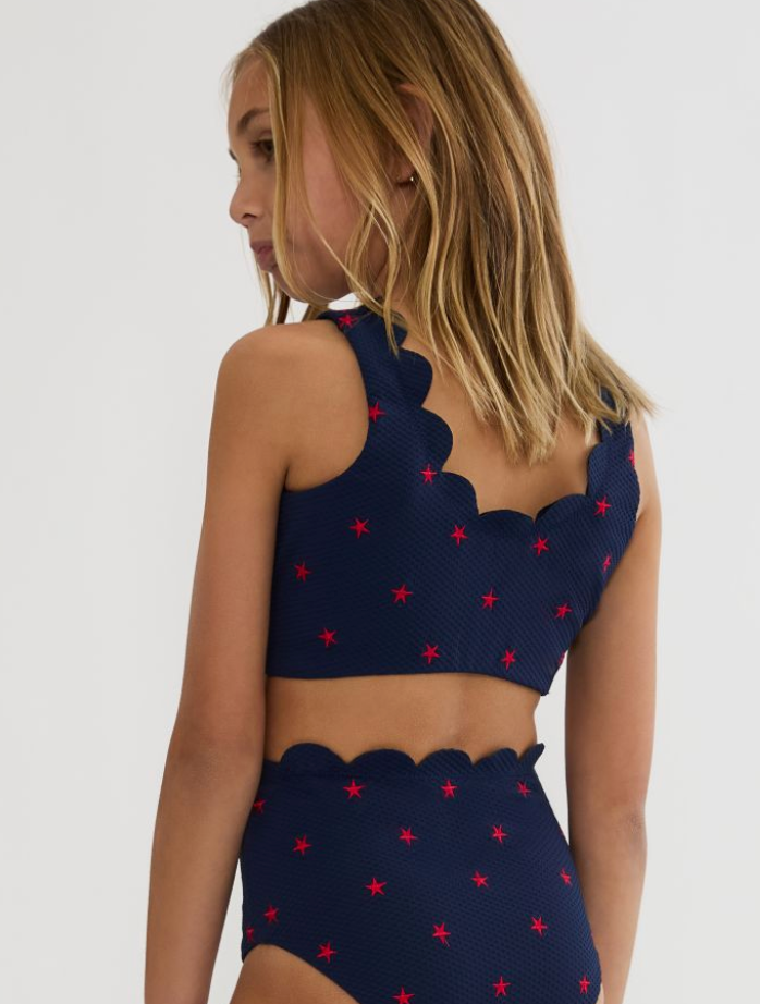 girls Fourth of July two piece swimsuit