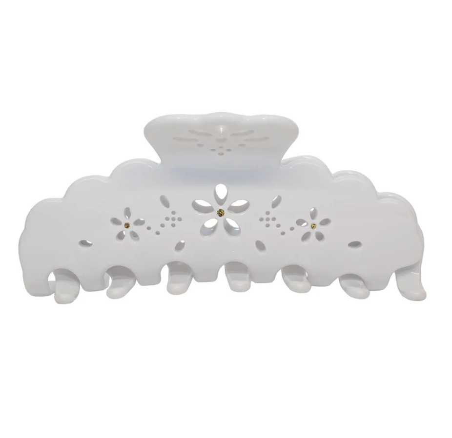 Emi Jay Big Effing Clip - White Eyelet
