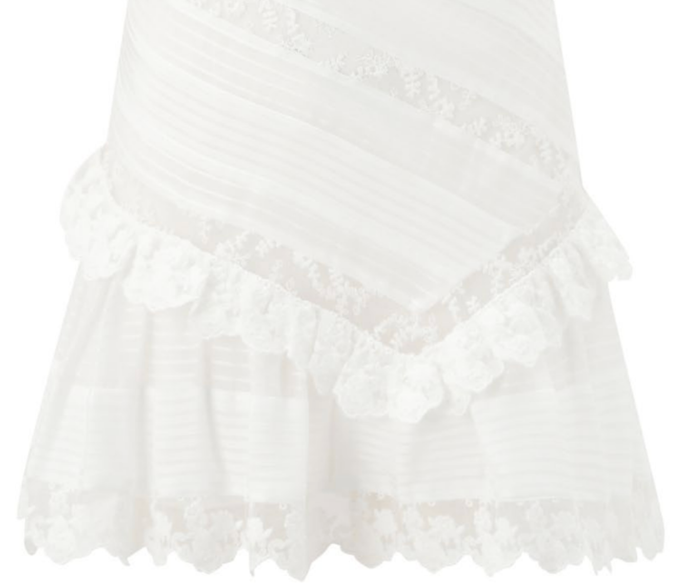 Marlo Kids Selina Frill Mini Dress - Ivory
