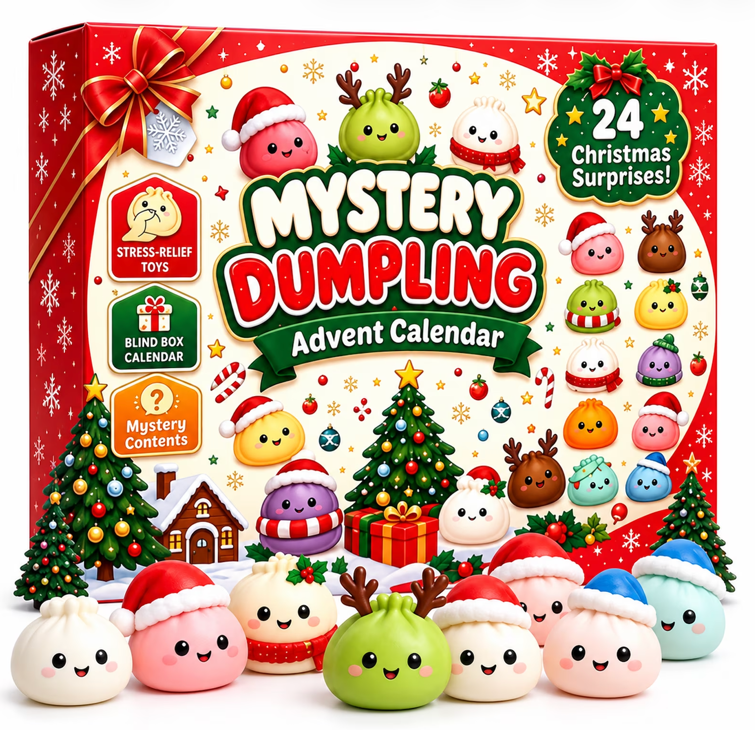 Mystery Dumpling 24 Day Holiday Advent Calendar SHIPS 10/30