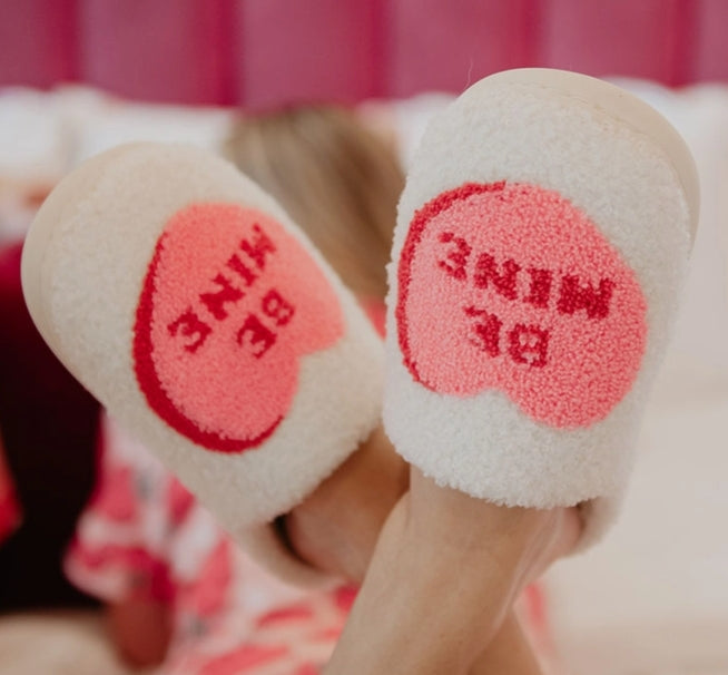 Pantuflas con forma de corazón de azúcar de Malibú para adolescentes y adultos