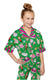 Sunshine Society Kids Silky Holiday Baubles 2pc Pant Lounge Set