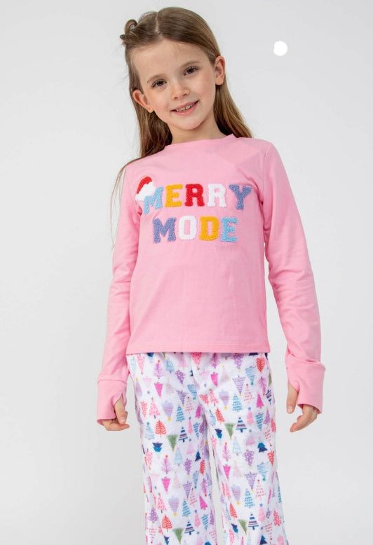 Preppy Goose Lounge Pant -Christmas Tree Print * Tween*