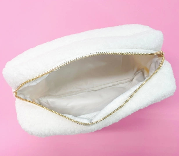 Pink Bow Teddy Cosmetic/Organizer Bag