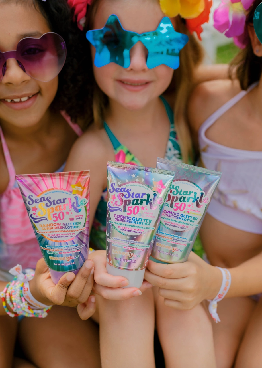 Sea Star Sparkle SPF 50 Waterproof Glitter Sunscreen - Marshmallow
