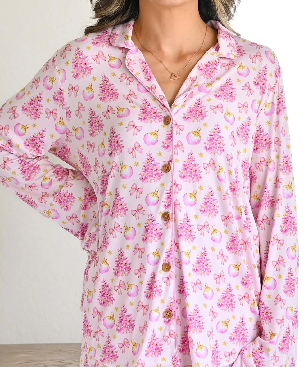 Lev Baby Kristina 2pc Mama Classic Long Sleeve Bamboo PJ Set