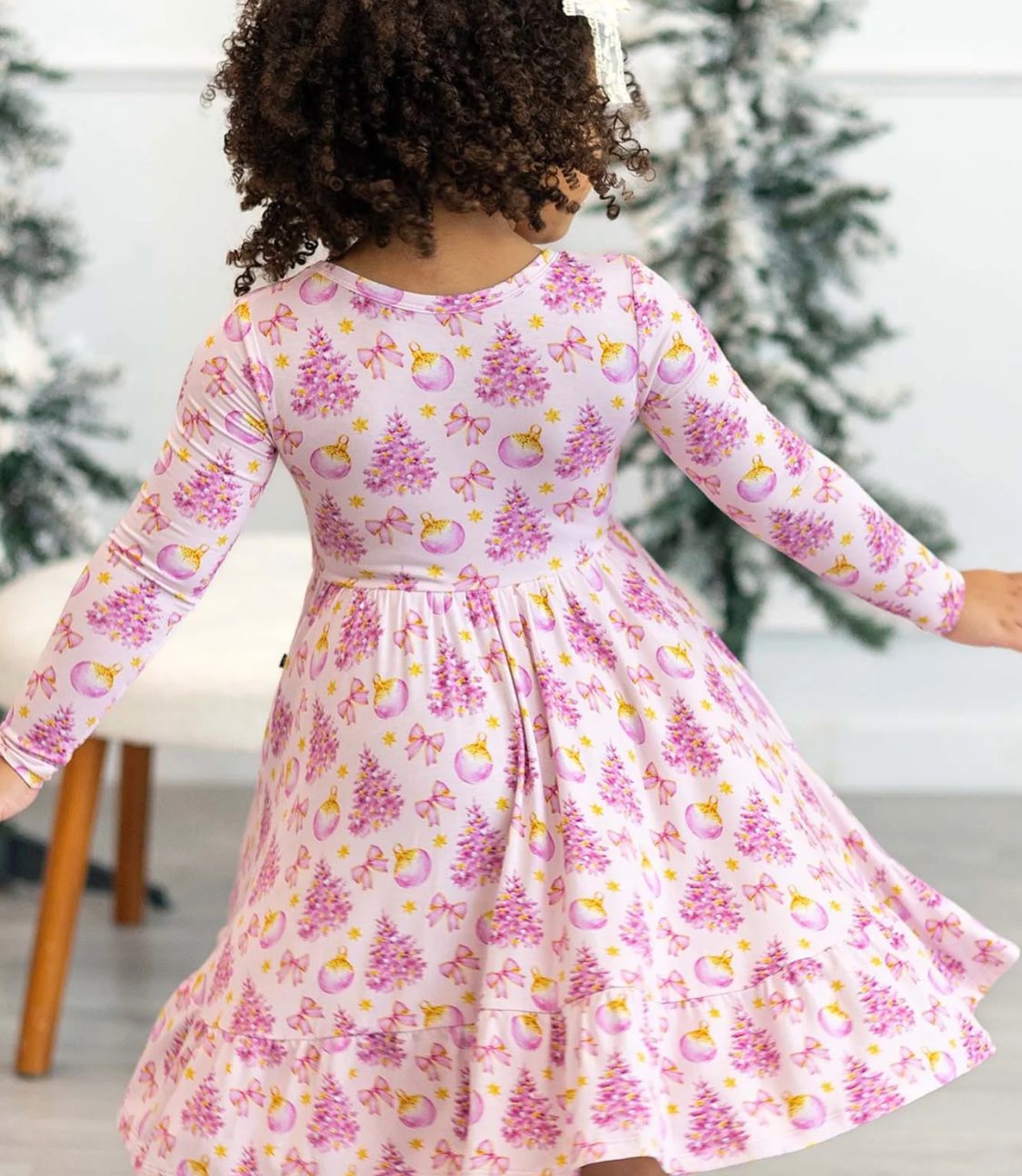 Lev Baby Kristina Bamboo Holiday Twirl Dress - Sizes 2-8