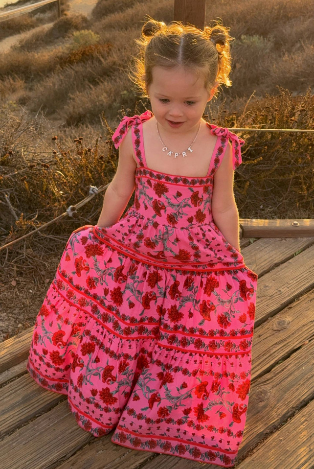 Beach Riot Kids Little Charlotte Dress  - Redwood Floral