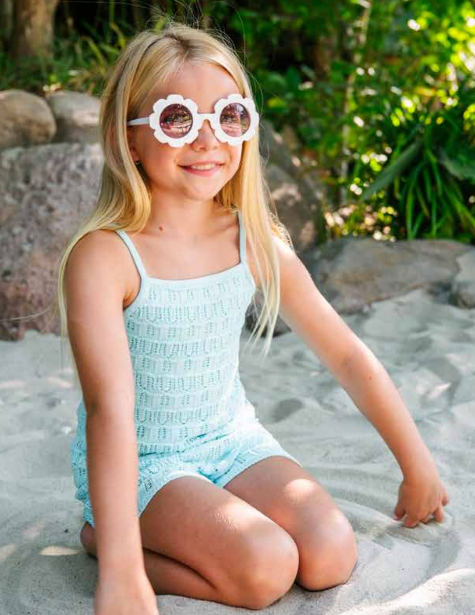 PQ Kids Milo 2pc Ice Blue Crochet Set