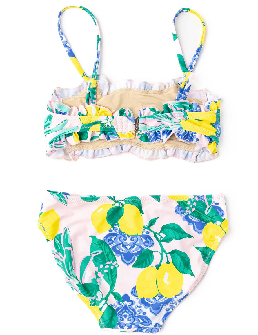 Shade Critters Santorini Citrus Two Piece Smocked Swimsuit