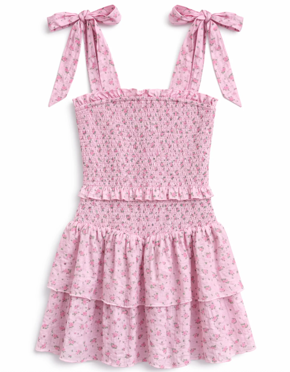 KatieJ NYC Tween Emerson Dress - Blush Rose Ditsy