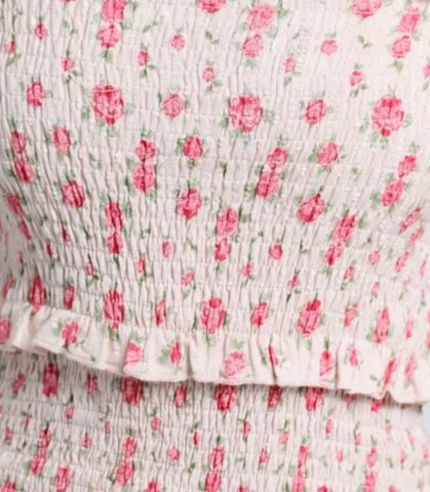 Summer Loving Eden Top- Petite Rose