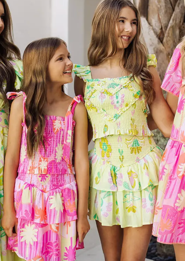 J.Marie Tween Cara Tie Strap Dress Small 7/8