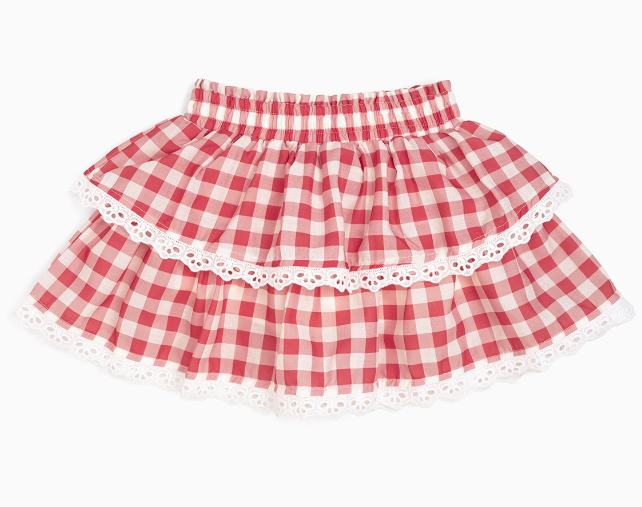 Sweet Wink Red Gingham Skort * Built In Shorts *