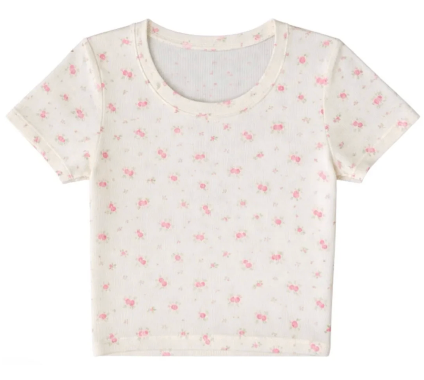KatieJ NYC Tween Livi Crop Tee- Cutesy Rose