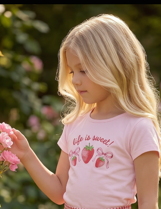 Sweet Wink Life Is Sweet Strawberry Tee