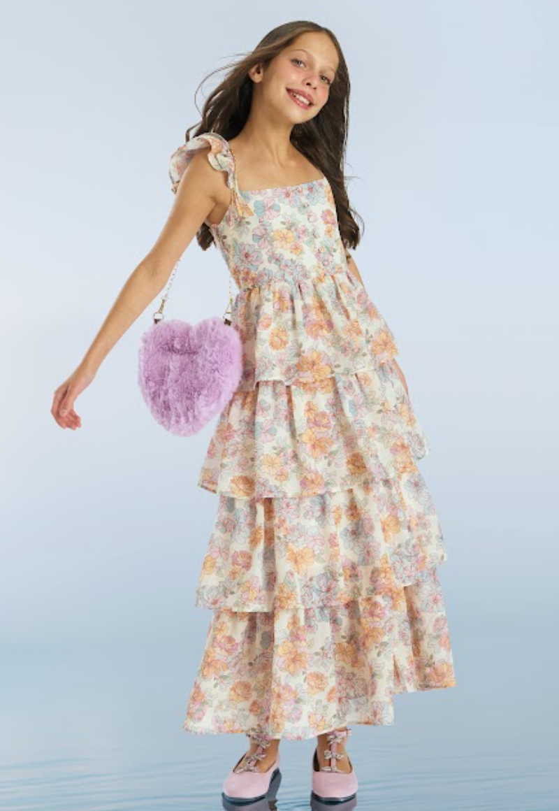 Marlo Kids Posie Maxi Dress - Floral