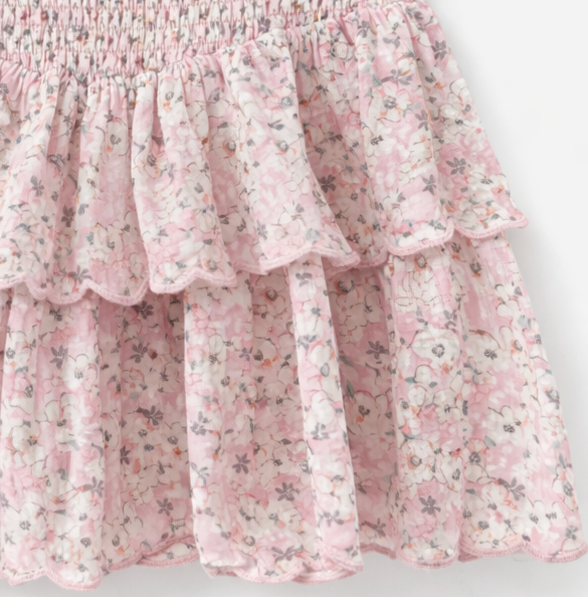 Summer Loving 2pc Eden Skirt Set -Blush Meadow Pink