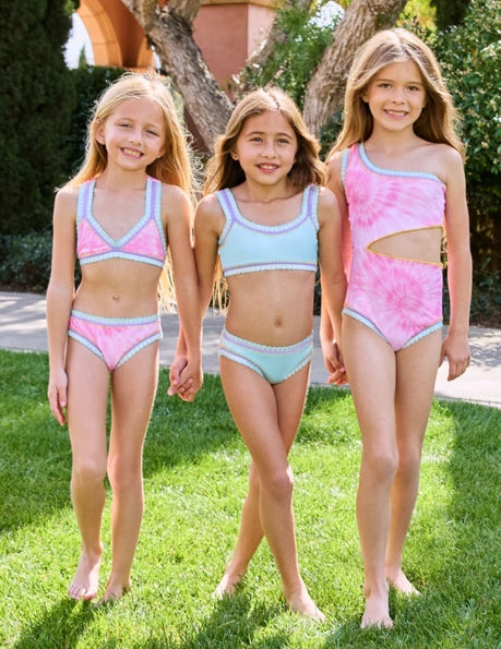 Toddler Girls Swimsuit Bikini Set With Skirt – Princess Bathing Suit For Ages 3-10, Beach & Pool