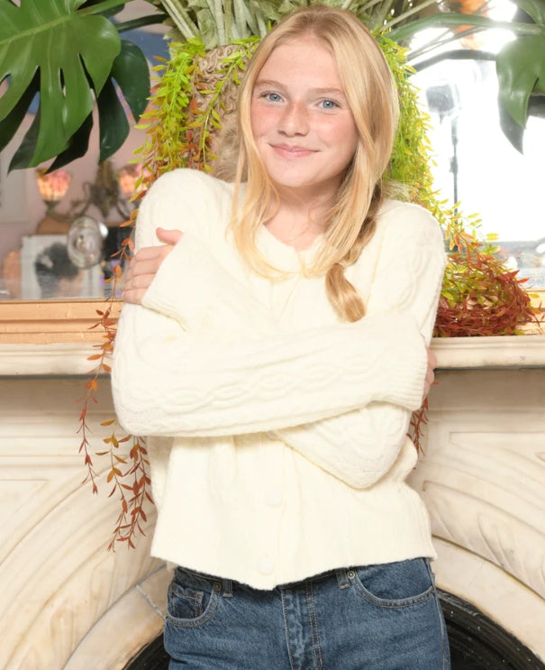 KatieJ NYC Remi Cable Knit Cardigan