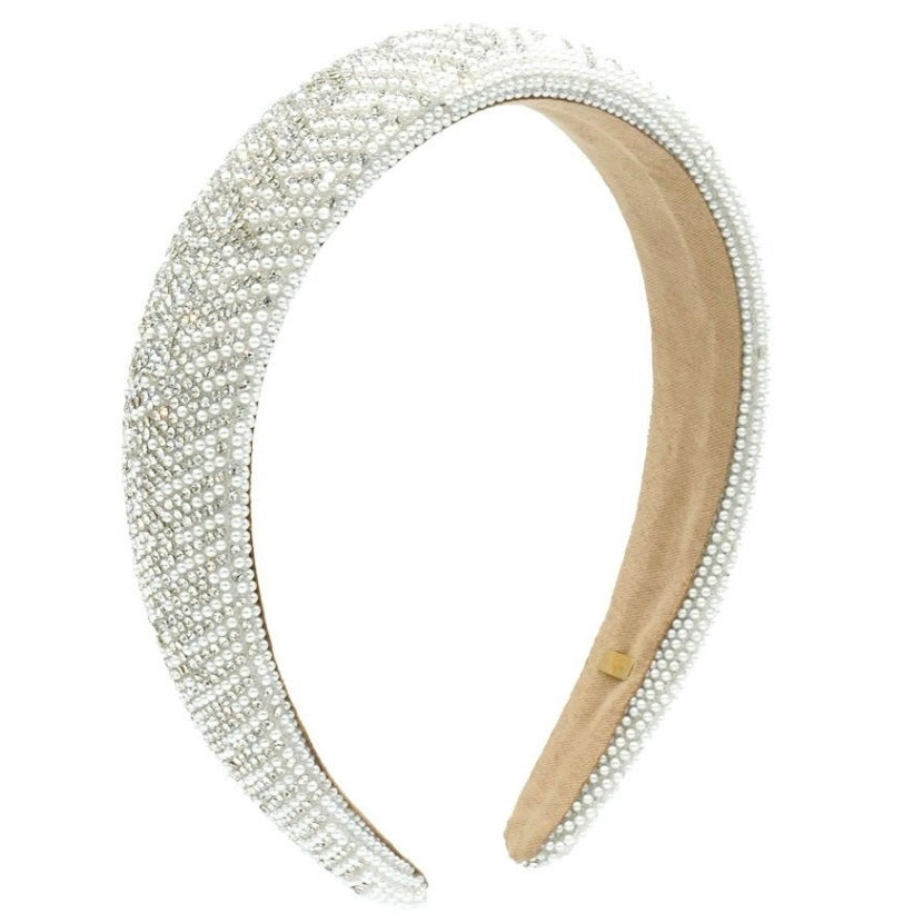 Bari Lynn Iridescent Crystal Headband