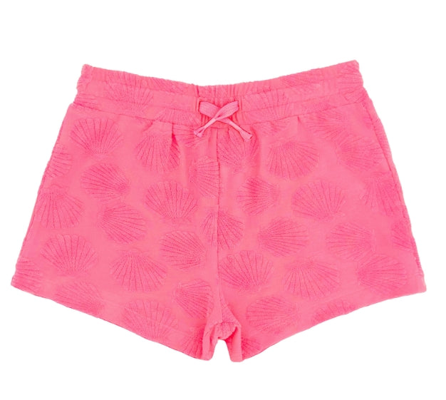 Feather 4 Arrow Shell Print Terry Weekend Short - Pink Sunset