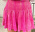 Queen Of Sparkles Kids Pleated Swing Shorts - Hot Pink