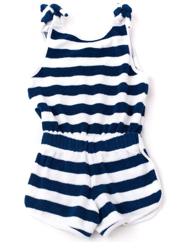 Shade Critters Terry Romper - Navy Stripe * Preorder *