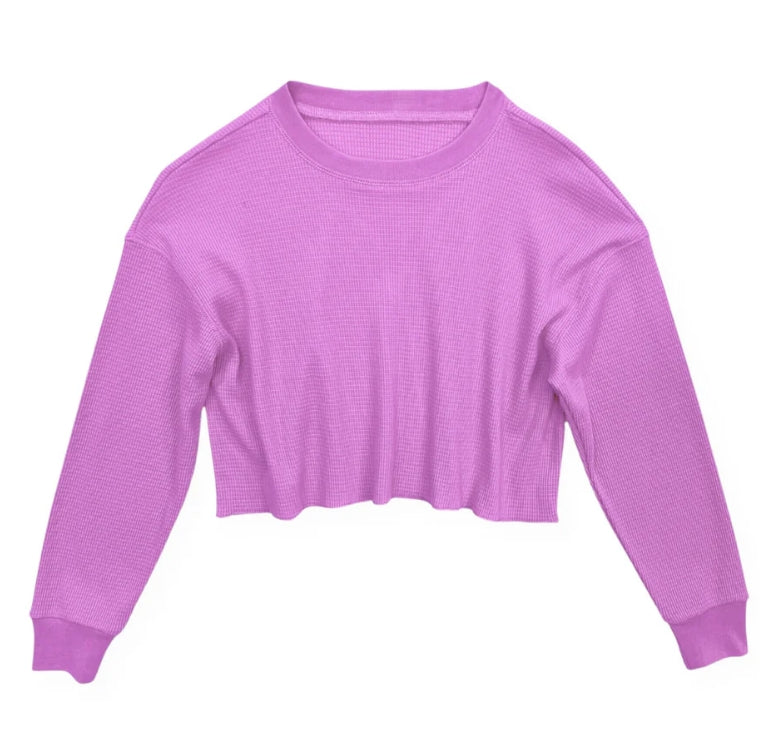 KatieJ NYC  Dylan Crewneck Sweatshirt- Peony